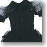 PNM See-through Lace Frill One-piece (Black) (Fashion Doll)