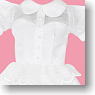 PNM See-through Lace Frill One-piece (White) (Fashion Doll)
