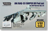 AN/AAQ-33 Sniper XR Pod set for RAF Harrier GR. 7/9 (Plastic model)