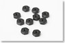1/80 Pantograph Parts 1.2mm Nut (Black) (10pcs.) (Model Train)