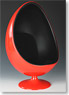 Super Duck 1/6 Egg Chair (Red/Black) (Fashion Doll)