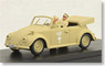 VW マジョリーノ カブリオ 1943年アフリカコープ ロンメル将軍と運転手フィギュア付 (ミニカー)