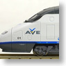 AVE Serie 100 (conjunto de 10 coches) (Early Color, White/Blue stripe) (10-Car Set) (Model Train)