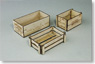 1/12 Wooden box Set 3pcs (Craft Kit) (Fashion Doll)