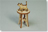 1/12 Round Chair w/Objects of Cat (Craft Kit) (Fashion Doll)