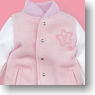 FannyFanny Logo Stadium Jumper (Pink x White) (Fashion Doll)