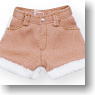 FannyFanny Back Fur Short Pants (Pink Brown) (Fashion Doll)