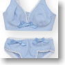 50cm Simple Bra & Shorts (Blue) (Fashion Doll)