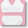 50cm Simple Bra & Shorts (White) (Fashion Doll)