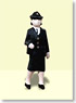 Ho Dolls KS-002 Police Officer 2 (1 figure) (Model Train)