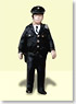 Ho Dolls KS-003 Police Officer 3 (1 figure) (Model Train)