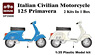 Italian Civilian Motorcycle 125 Primavera (2 Kits in 1 Box) (Plastic model)