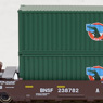 MAXI-I ダブルスタックコンテナ貨車 BNSF No.238782 (5両セット) ★外国形モデル (鉄道模型)