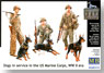 Dogs in service inthe US Marine Corps, WW II era (Plastic model)