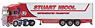 スカニア R 冷蔵庫トレーラー 「Stuart Nicol Transport」 (ミニカー)
