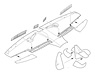 Spitfire PR Mk.XIX – Control surfaces set 1/72 for Airfix kit (Plastic model)