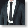 Mens Homme Select Suit Set (Blue stripe) (Fashion Doll)