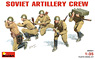 Soviet Artillery Crew (5pcs) (Plastic model)