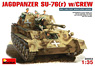 Jagdpanzer SU-76(r) w/Crew (5pcs) (Plastic model)
