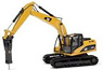 Cat 323D L Hydraulic Excavator w/H120E Hammer (Diecast Car)