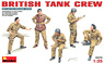 British Tank Crew (Set of 5) (Plastic model)