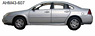2011 Chevy Impala Civilian (Silver) (ミニカー)