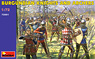 ブルゴーニュ 騎士+弓兵 (15世紀) フィギュアセット (プラモデル)