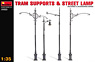 Tram Supports & Street Lamp (Plastic model)