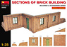 Sections of brick Buildings (Plastic model)