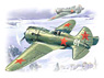 Russia Polikarpov I-16 type24 Fighter (Plastic model)