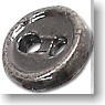 Azone Original 4mm 2 Hole Metal Button (5 pieces) (Antique Silver) (Fashion Doll)