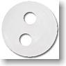 Azone Original 4mm Rincup Button (20 pieces) (White) (Fashion Doll)