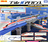 PLARAIL Advance Series E6 Shinkansen Connect & Bridge Approach Rail Set (4-Car Set + Overhead Crossing Track Set) (Plarail)