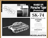 Crawler for SK-74 VK4501(P) Panzerjager Tiger Tank Prototype (Moveable) (Plastic model)
