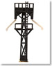 (Z) Sand feeding tower (Unassembled Kit) (Model Train)