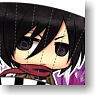Attack on Titan Mini Folding Fan Strap Mikasa (Anime Toy)