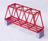 HO Single-line Truss Bridge Kit (S, Red) (Painted Unassembled Kit) (Model Train)