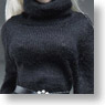Very Cool Womans Turtleneck mini dress set (Black) (Fashion Doll)