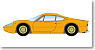 ディーノ 246 GT Eタイプ バンパー・レス オレンジ (ミニカー)