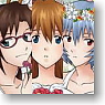 Rebuild of Evangelion Clear File B Rei/Asuka/Mari (Flower) (Anime Toy)