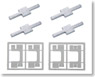 Under Floor Parts Value Set for Series 20 PassengerCcar (Gray) (for 4-Car) (Model Train)