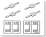 Under Floor Parts Value Set for Series 24 Type 25 PassengerCcar (Gray) (for 4-Car) (Model Train)