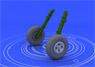 Spitfire wheels - 4 spoke (Plastic model)
