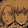 Attack on Titan Cork Coaster Annie & Armin (Anime Toy)