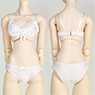 50cm Brassiere & Shorts Set (White) (Fashion Doll)
