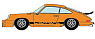 ポルシェ911 カレラ RS 3.0 1974 オレンジ/ブラックストライプ (ミニカー)
