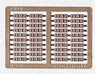 Number Plate for ED16/Pre-Colored Metal Etching (10types) (Model Train)