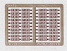 Number Plate for EF57/Pre-Colored Metal Etching (10types) (Model Train)