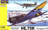 Heinkel He 70K `Hungary Air Force` (Plastic model)