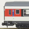SBB B50 `Reft-Design` 2er Set (RIC Passenger SBB CFF FFS New Paint 2-Car Set 1) #312-3/301-6 (White/Black/Red) (Model Train)